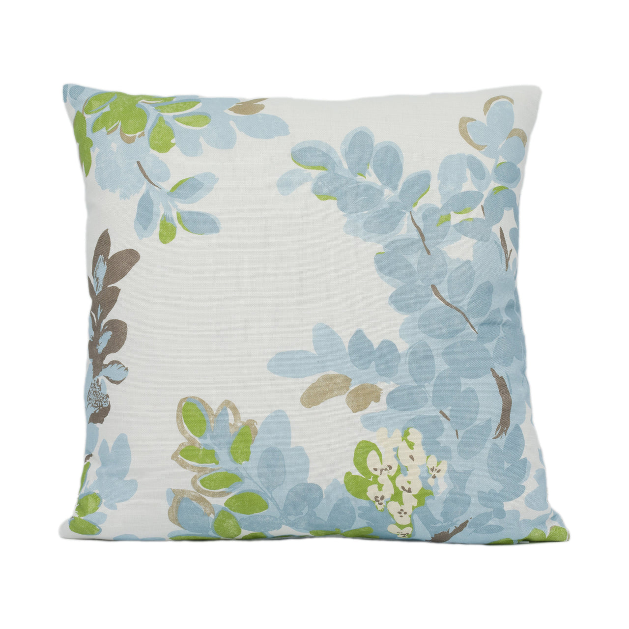 Thibaut - Central Park - Spa Blue - Mesmerizing 1930's Floral Designer Cushion Cover - Handmade Home Décor - Luxury Throw Pillow