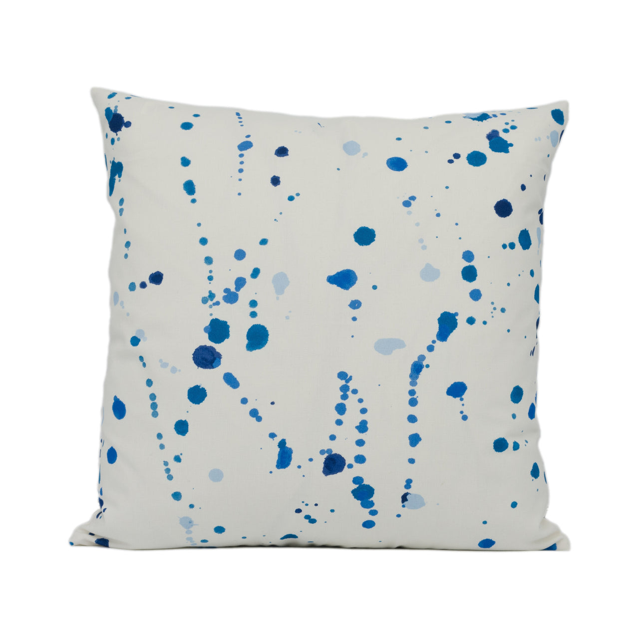 Porter Teleo for Schumacher - Ink Splash - Blue - Abstract Painterly Designer Cushion Cover - Handmade Throw Pillow - Luxury Home Decor