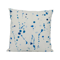 Thumbnail for Porter Teleo for Schumacher - Ink Splash - Blue - Abstract Painterly Designer Cushion Cover - Handmade Throw Pillow - Luxury Home Decor