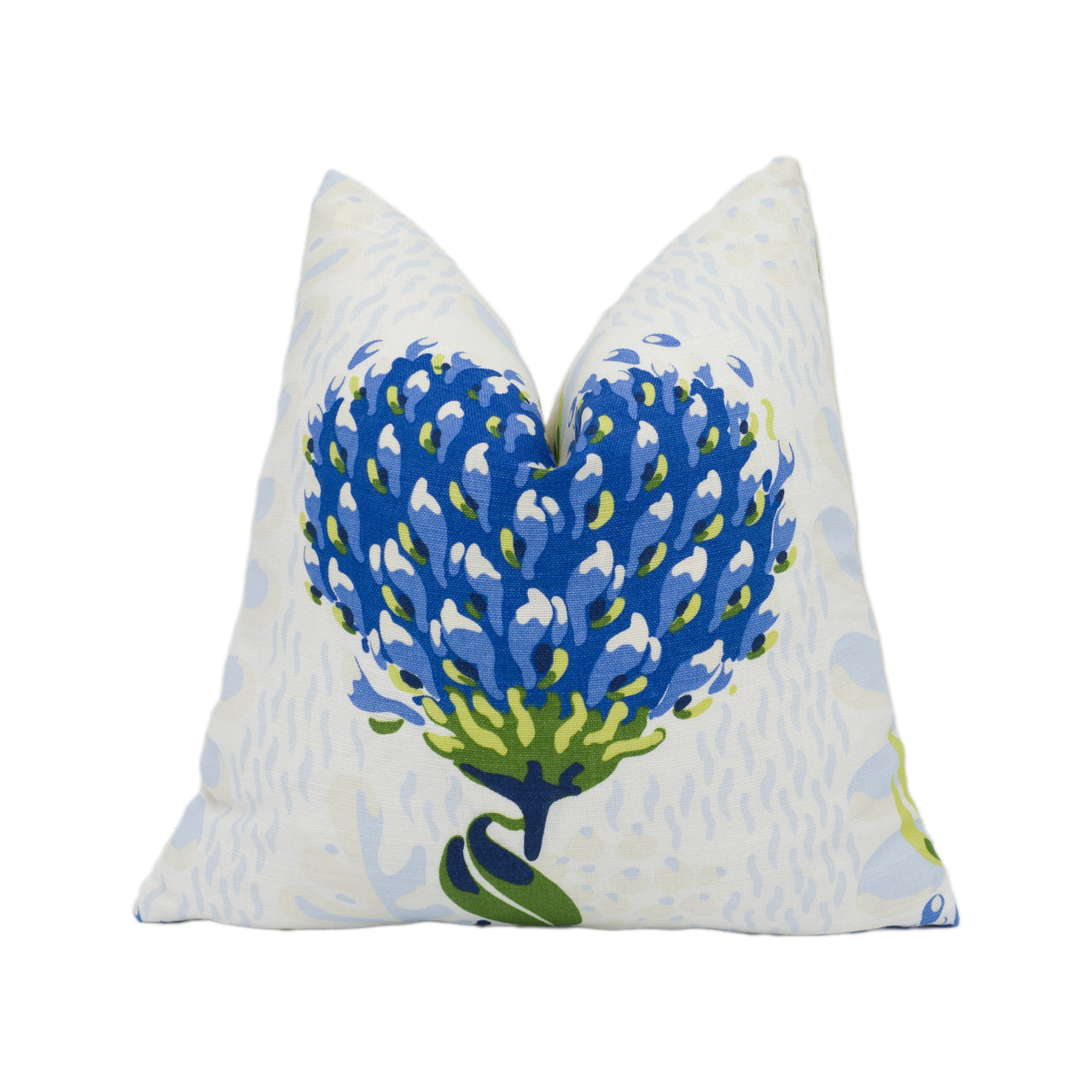 Thibaut - Tiverton - Blue and Green - Stunning Cushion Cover Pillow Throw Designer Home Décor