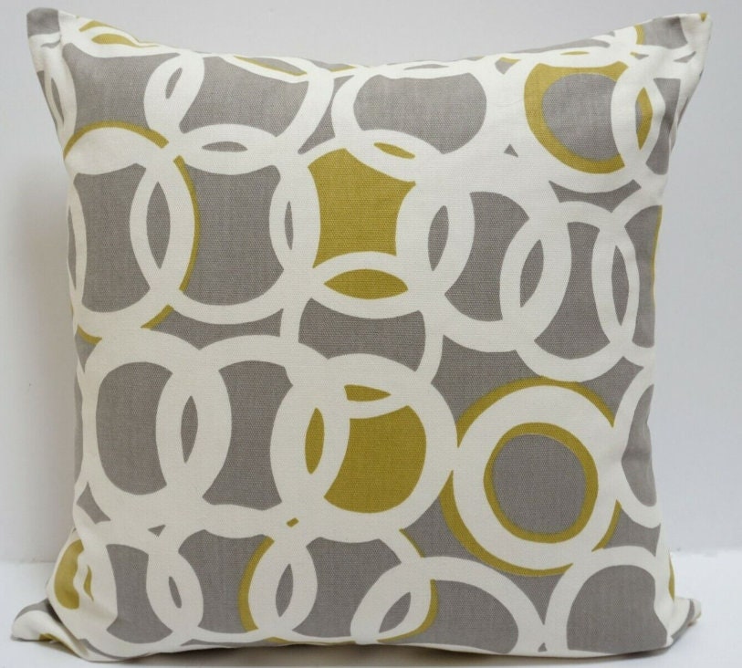 Scion - Zsa Zsa - 2 Colourways Available - Pebble / Chilli / Jasmine or Stone / Spill / Gull - Funky Retro Circle Cushion Cover Throw Pillow