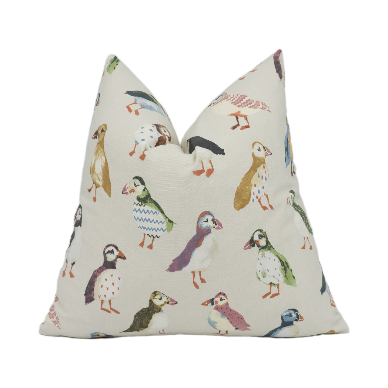 Prestigious Textiles - Puffin - Driftwood - Fun Cushion Cover Whimsical Throw Pillow Colourful Designer Home Décor