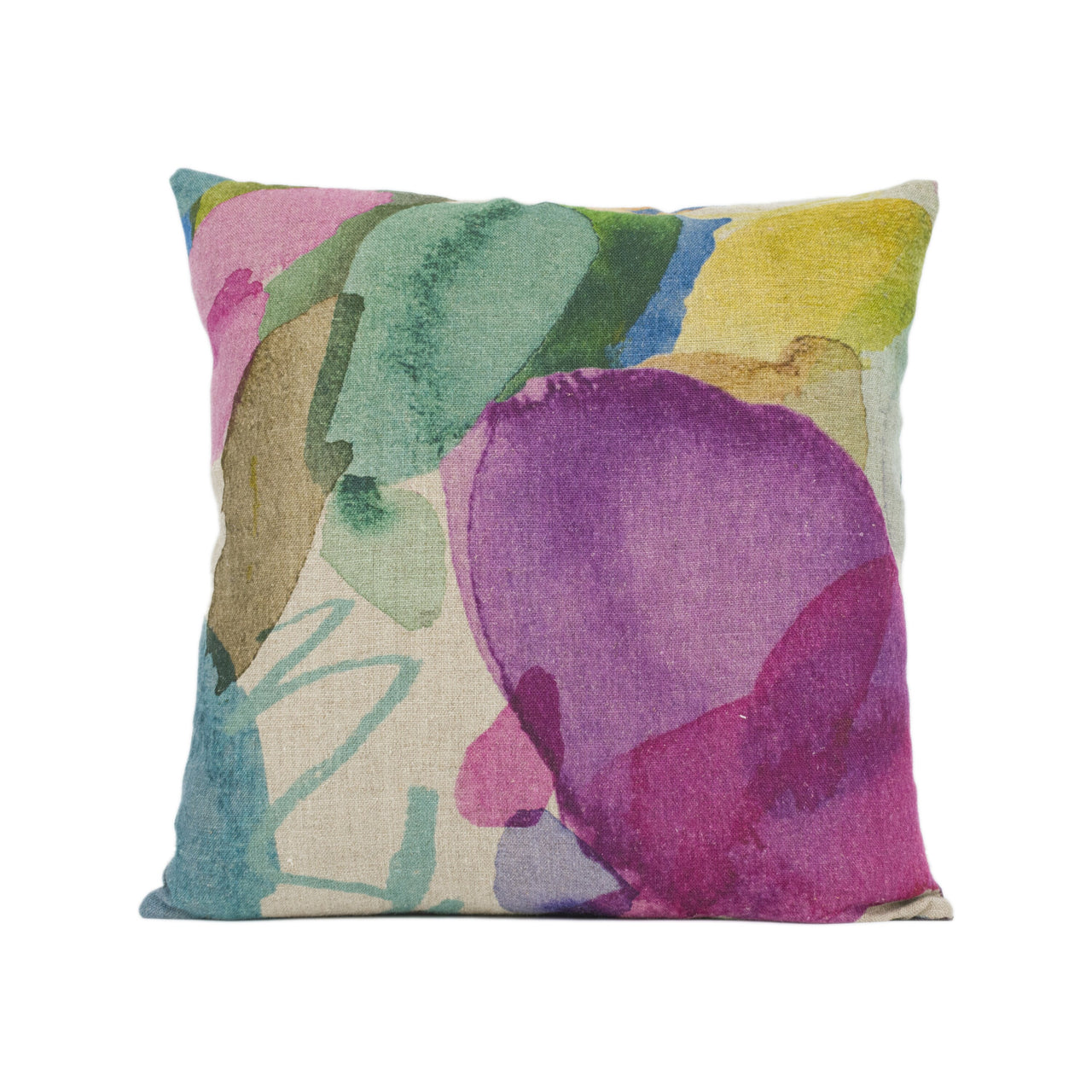 Bluebellgray - Big Archie - Linen - Stunning Watercolour Cushion Cover Handmade Throw Pillow Designer Home Décor