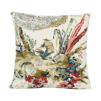 Thumbnail for Thibaut - Moorea - Cream on Coral - Gorgeous Asian Designer Cushion Cover Home Décor Handmade Throw Pillow