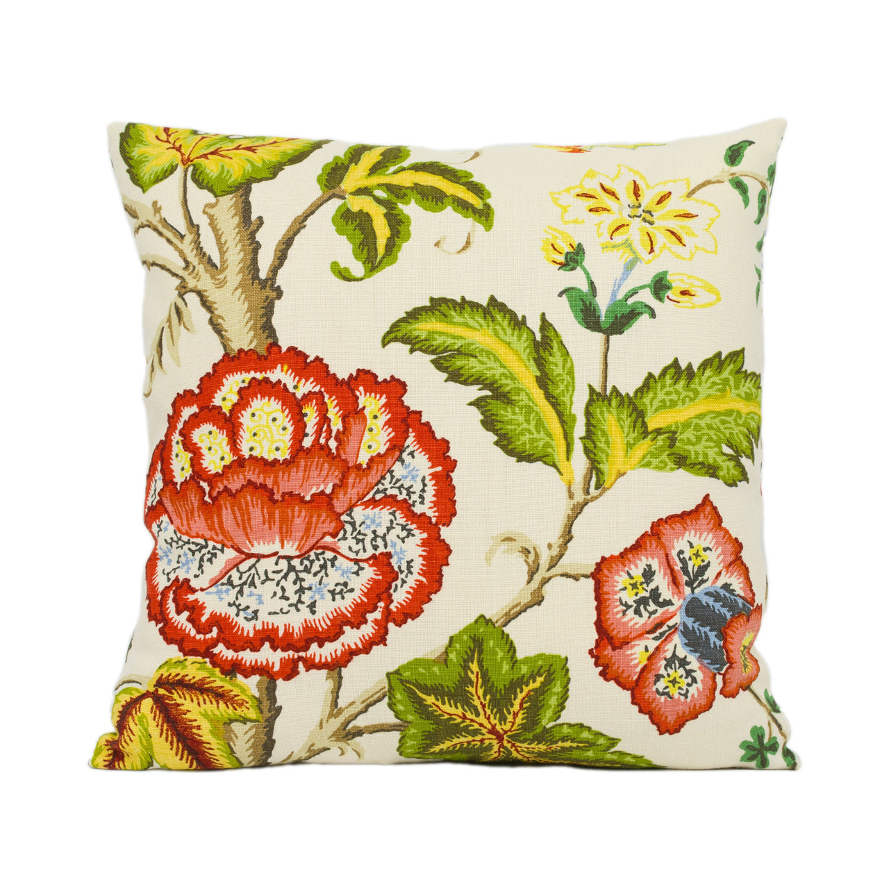 Schumacher - Tree of Life - Ivory - Spectacular Floral Designer Cushion Cover - Handmade Throw Pillow - Luxury Home Decor