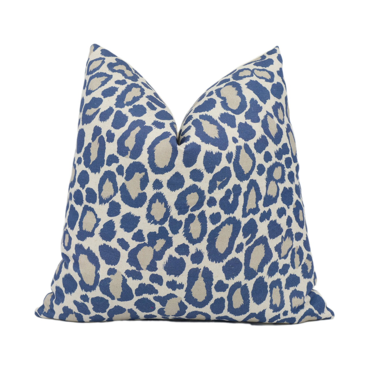 Anna French x Thibaut - African Leopard - Navy -  Stunning Modern Animal Print Cushion Cover Throw Pillow Designer Home Décor