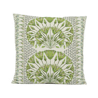 Thumbnail for Anna French x Thibaut - Cairo - Green and White - Stunning Cushion Cover Handmade Throw Pillow Designer Home Décor