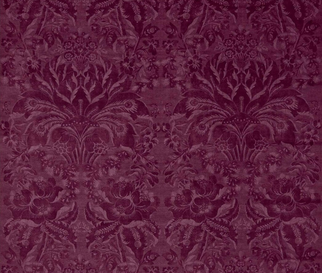 Zoffany - Ducato Velvet - Rubient - Sumptuous Damask Inspired Luxury Velvet Cushion Cover - Handmade Throw Pillow Designer Home Decor