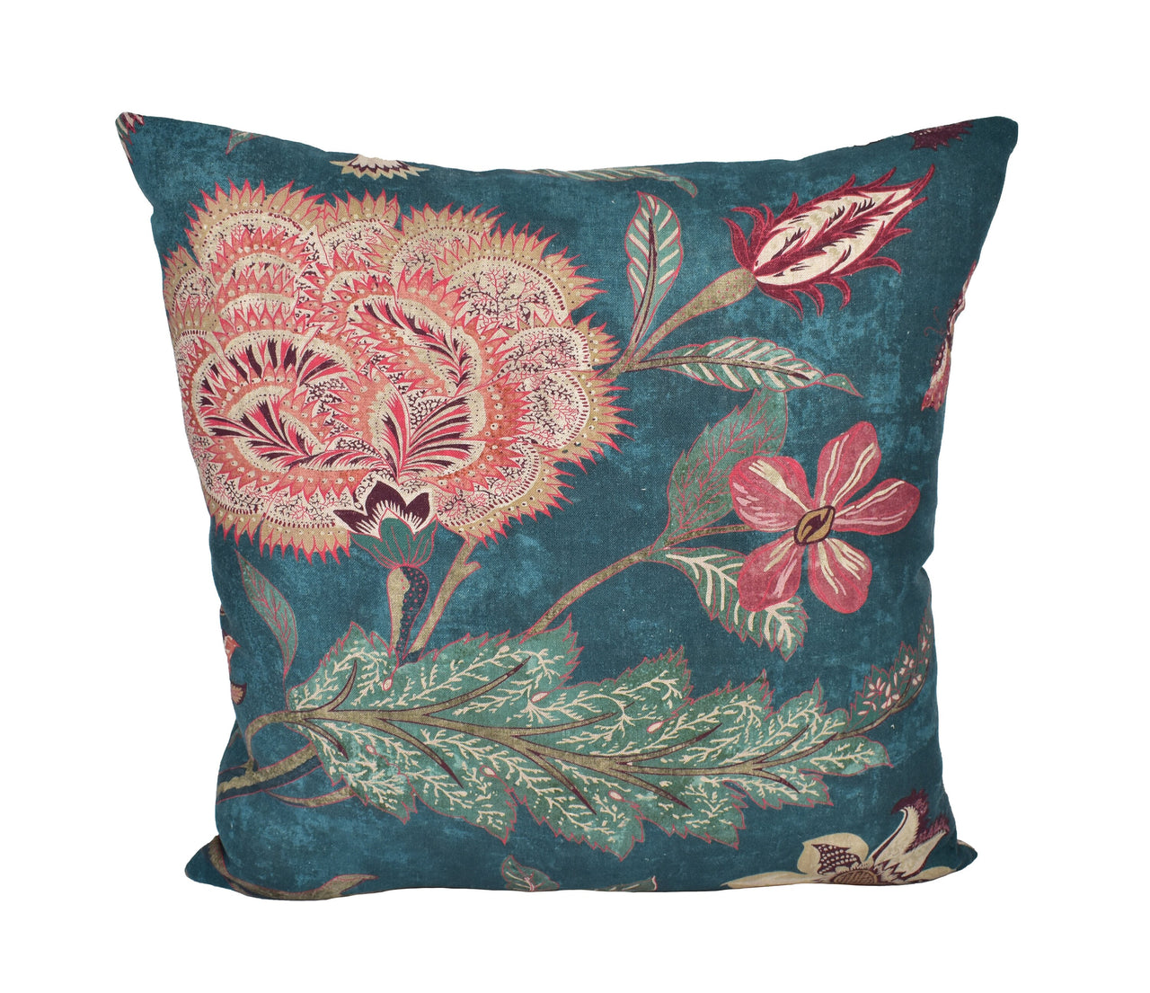 Zoffany - Indienne Print - Prussian Blue / Koi - Luxurious Floral Zoffany Archive Cushion Cover - Handmade Throw Pillow Designer Home Decor