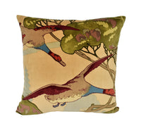 Thumbnail for Mulberry Home - Flying Ducks Velvet - Camel - Cushion Cover Throw Pillow Designer Home Decor