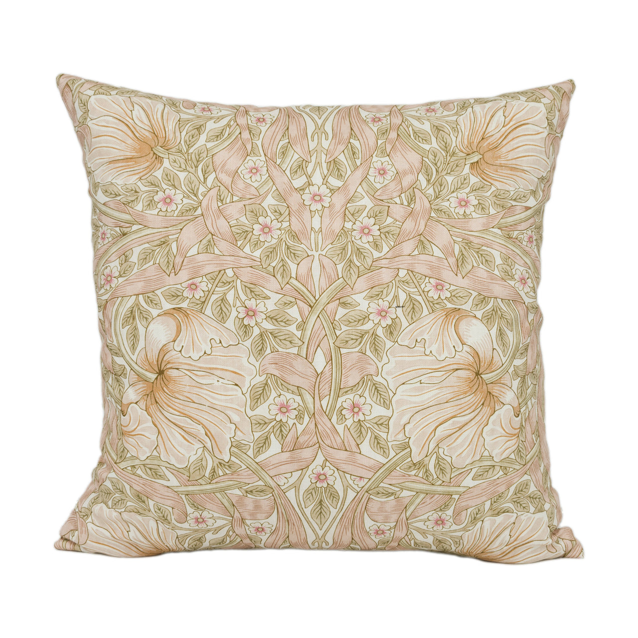 William Morris - Pimpernel - Cochineal / Pink - Classic English Floral Cushion Cover Handmade Throw Pillow Designer Home Décor