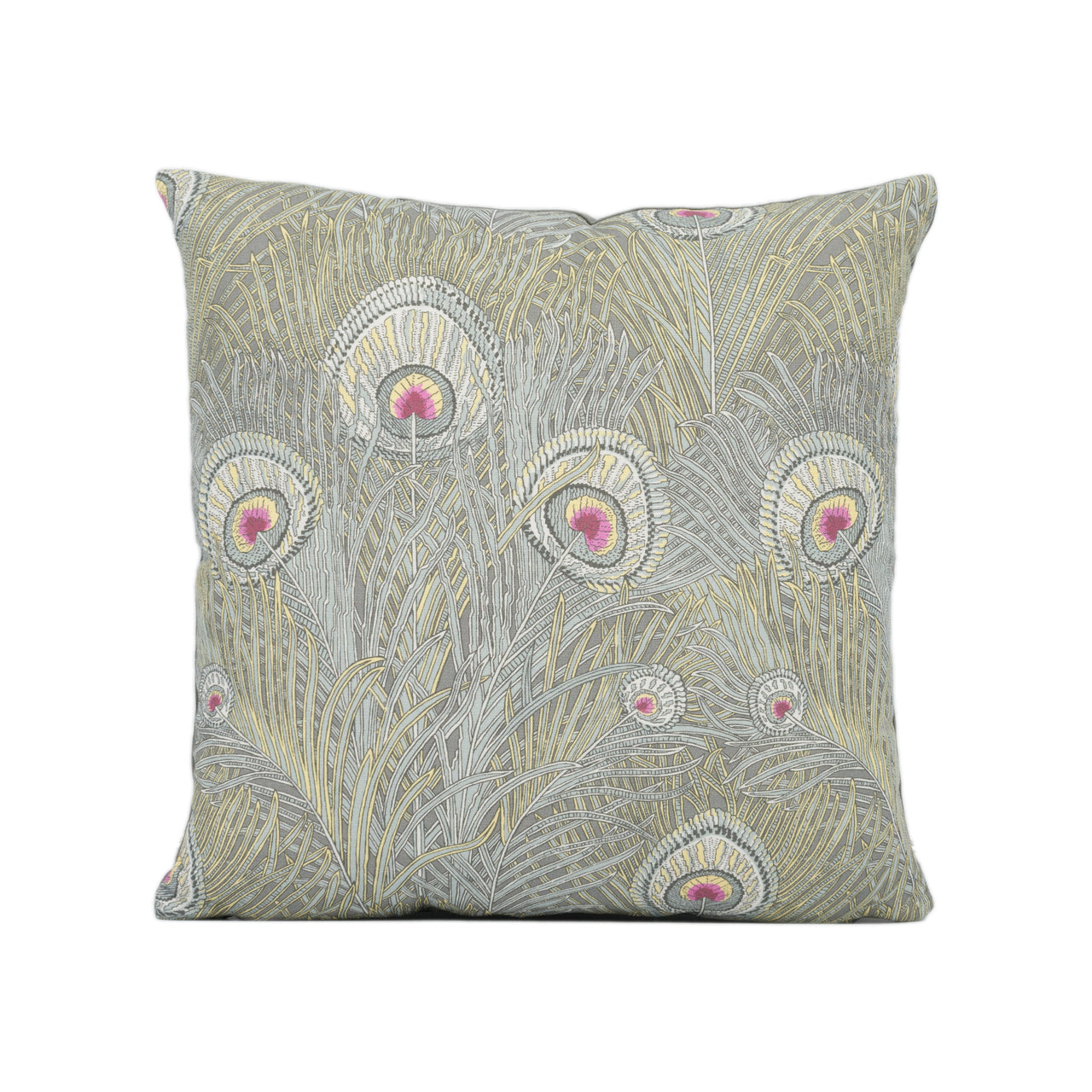 Liberty Art - Hera - Opal - Stunning Peacock Feather Handmade Cushion Cover Throw Pillow Home Décor