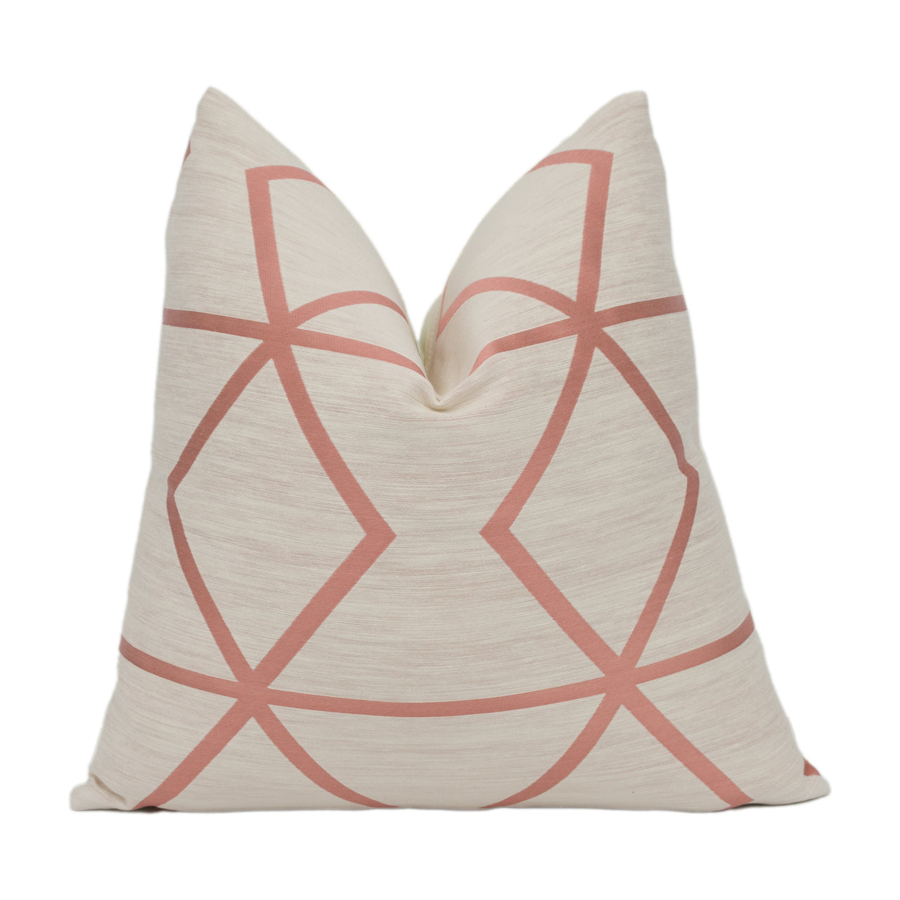 Scion - Pivot - Jasmine / Blush - Stunning Modern Geometric Cushion Cover Handmade Throw Pillow Designer Home Décor