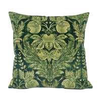 Thumbnail for GP & J Baker - Lapura Velvet - Emerald - Elegant Indienne Inspired Cushion Cover - Handmade Throw Pillow Designer Home Décor