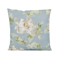 Thumbnail for Colefax and Fowler - Meriden - Blue - Romantic Poppy Bloom Designer Cushion Cover - Handmade Throw Pillow - Luxury Home Decor