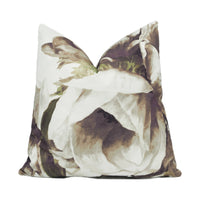 Thumbnail for Designers Guild - Sepia Flower - Birch - Sophisticated Sultry Floral Cushion Cover - Handmade Throw Pillow Designer Home Décor