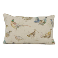 Thumbnail for Voyage - Gamebirds Mini - Linen - Beautiful Countryside Birds Cushion Cover - Handmade Throw Pillow Designer Home Decor