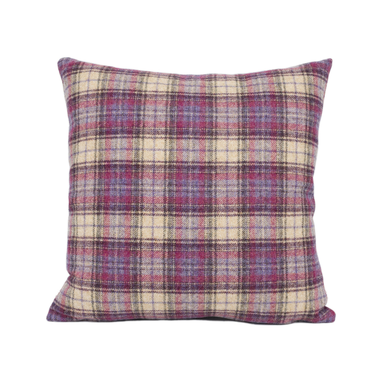 Abraham Moon - Doune - Grape - 100% Wool Humane Sustainable Eco Friendly Designer Cushion Cover - Luxury Throw Pillow - Handmade Home