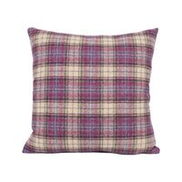 Thumbnail for Abraham Moon - Doune - Grape - 100% Wool Humane Sustainable Eco Friendly Designer Cushion Cover - Luxury Throw Pillow - Handmade Home