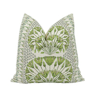 Thumbnail for Anna French x Thibaut - Cairo - Green and White - Stunning Cushion Cover Handmade Throw Pillow Designer Home Décor