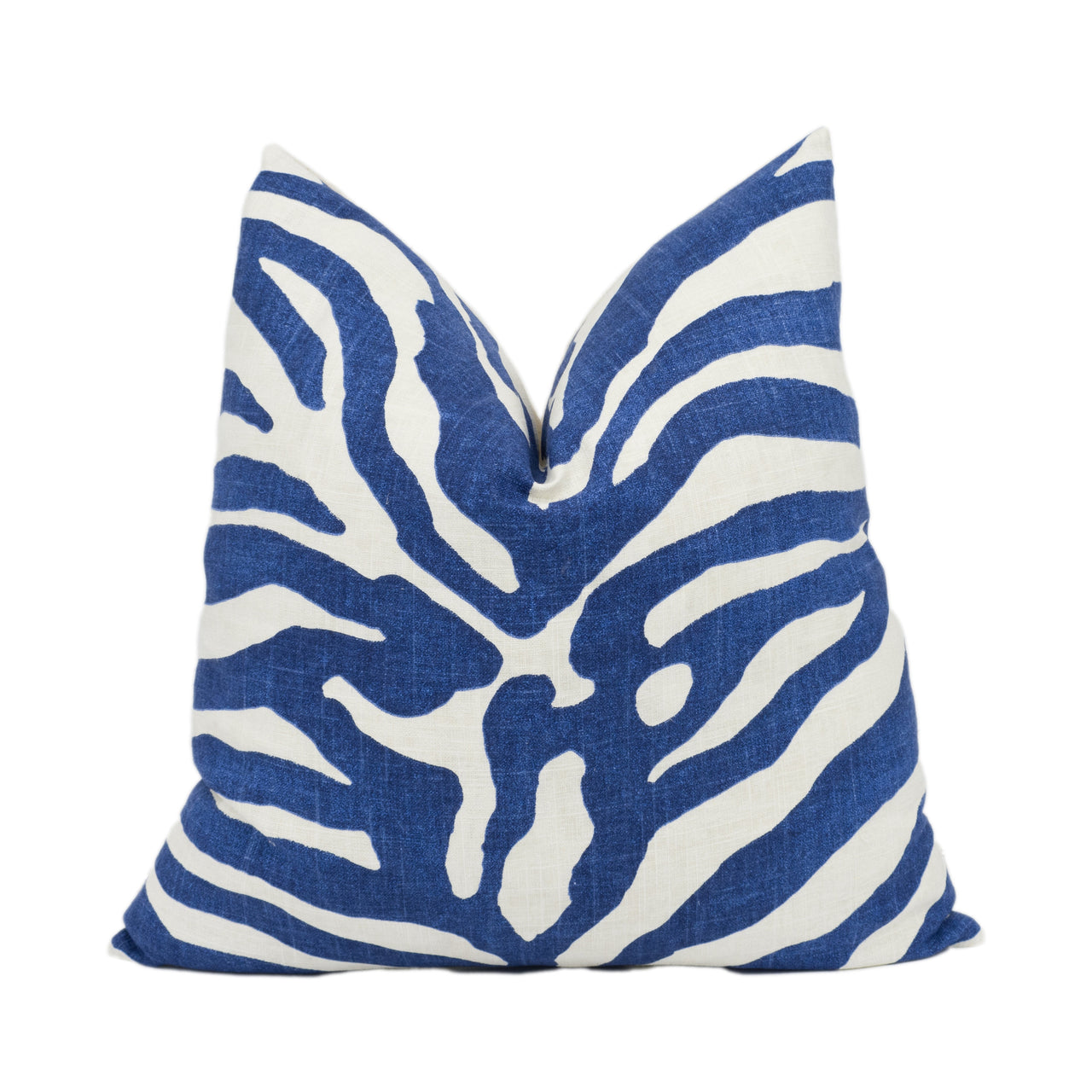 Thibaut - Serengeti - Navy - Stunning Zebra Print Cushion Cover Handmade Throw Pillow Designer Home Décor