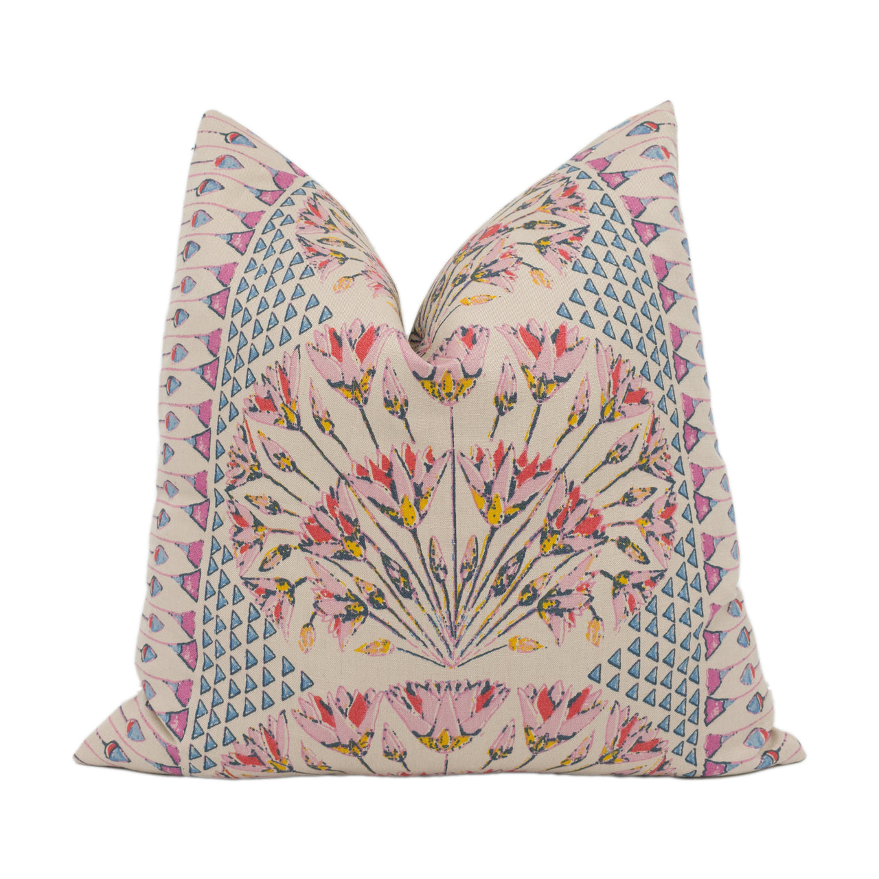 Anna French x Thibaut - Cairo - Pink and Coral - Stunning Cushion Cover Handmade Throw Pillow Designer Home Décor