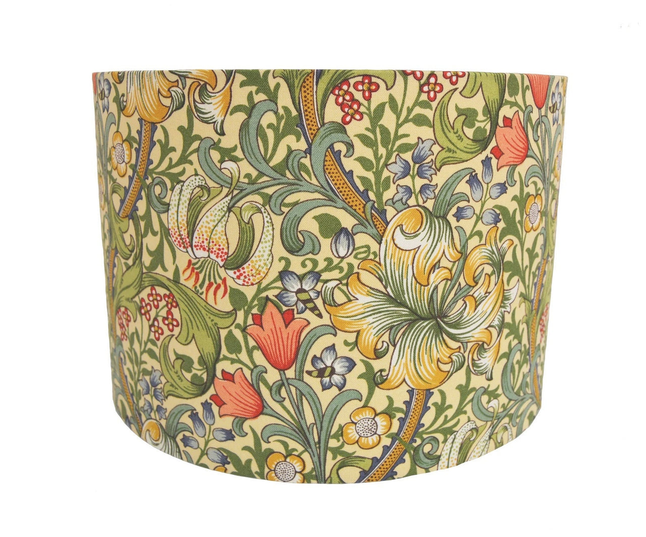 William Morris - Golden Lily - Green / Gold - Lampshade Stunning Handmade