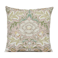 Thumbnail for William Morris - Simply Severn - Cochineal / Willow - Elegant Floral Damask Designer Cushion Cover - Handmade Throw Pillow - Luxury Home