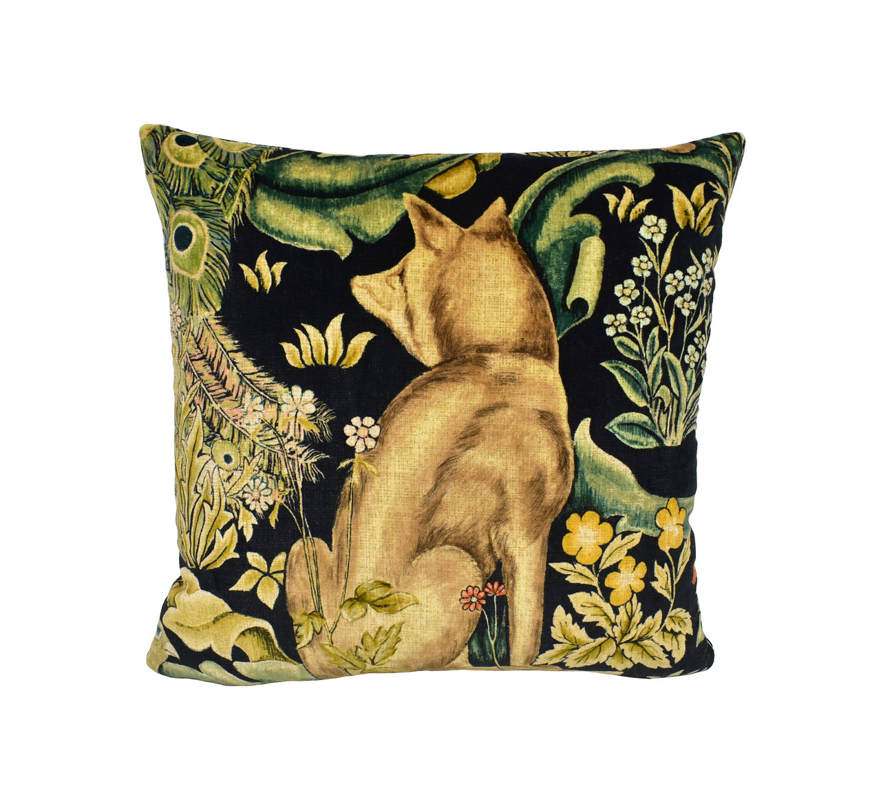 William Morris - Forest Velvet - Charcoal - Cushion Cover Throw Pillow Designer Homer Decor