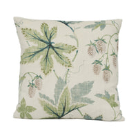 Thumbnail for Colefax and Fowler - Lindon - Leaf Green - Gorgeous Trailing Leaf and Hops Cushion Cover - Handmade Throw Pillow Designer Home Décor