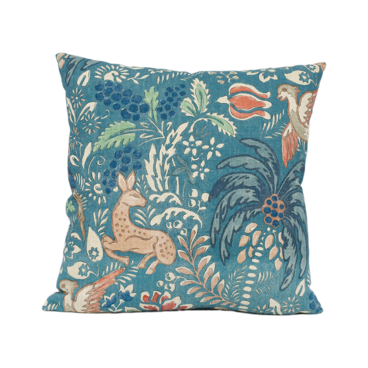 Mulberry Home - Fantasia - Teal - Chic Modern Countryside Cushion Cover - Handmade Throw Pillow Designer Home Décor