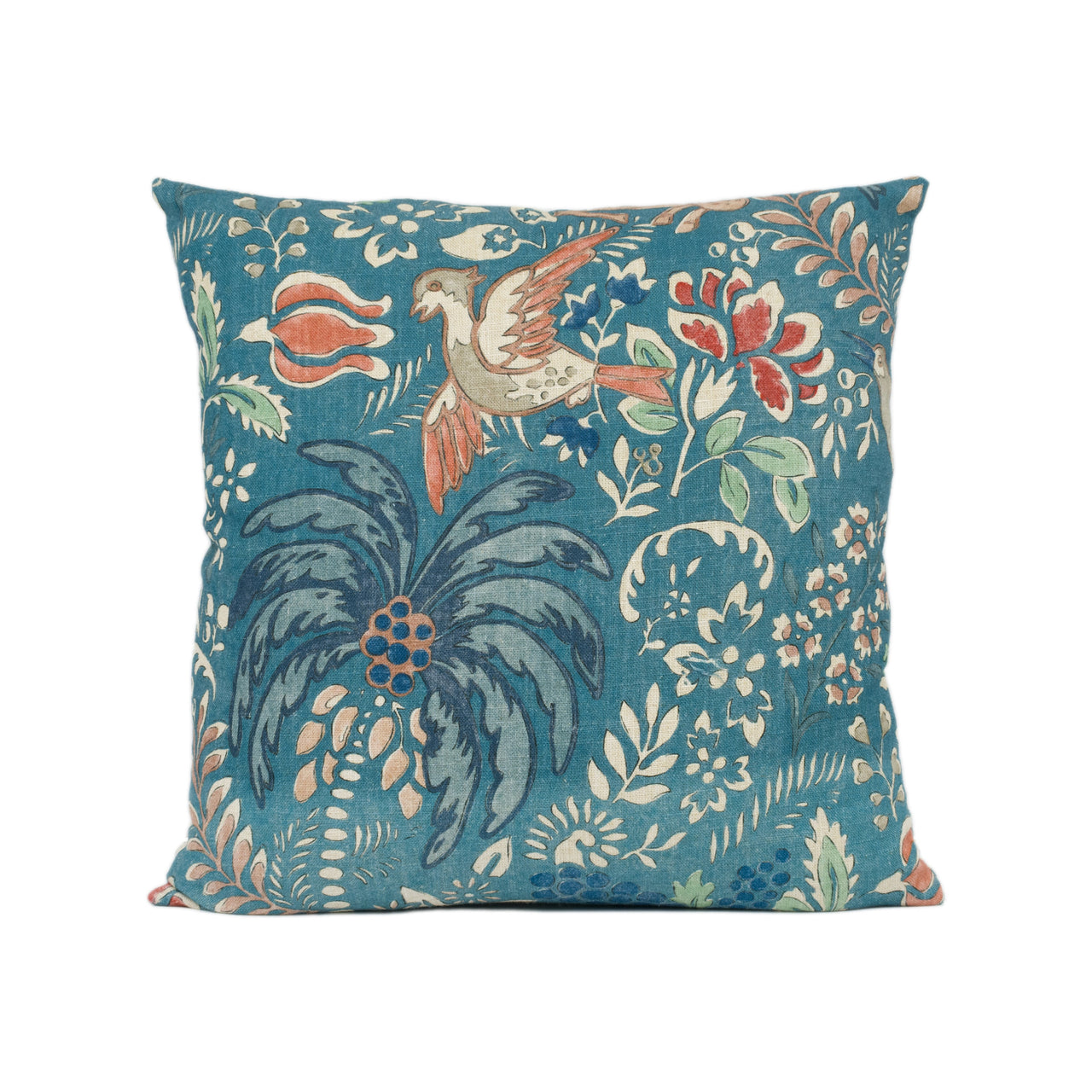 Mulberry Home - Fantasia - Teal - Chic Modern Countryside Cushion Cover - Handmade Throw Pillow Designer Home Décor