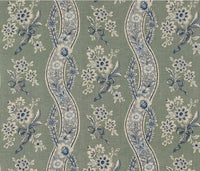 Thumbnail for Schumacher - Le Castellet - Gris & Bleu - Provençal Motif Floral Ribbon - Designer Cushion Cover Handmade Throw Pillow - Luxury Home Decor