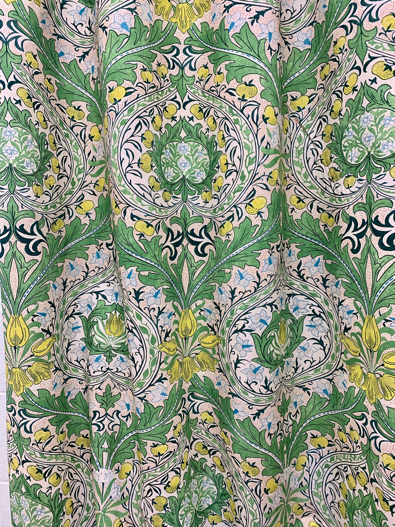 Genuine William Morris - Merton- leaf Green/sky  by Ben Pentreath -  Made to Measure Curtains Designer Home Decor