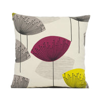 Thumbnail for Sanderson - Dandelion Clocks - Blackcurrant - Mid Century Inspired Floral Cushion Cover Throw Pillow Designer Home Décor