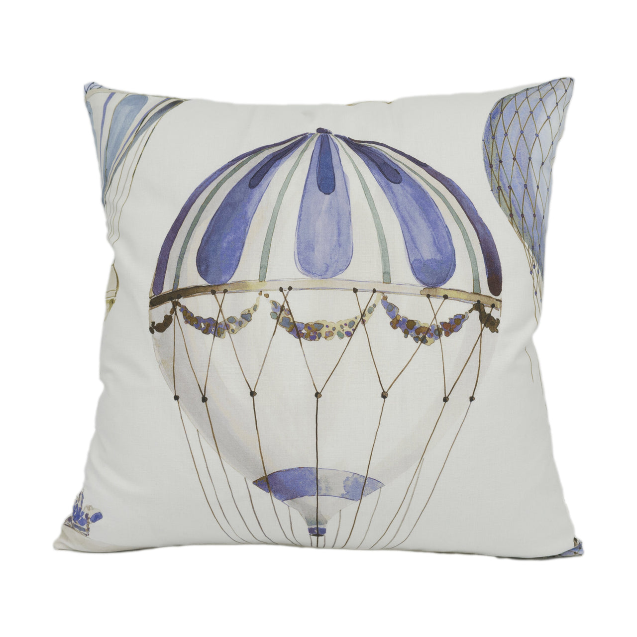 Manuel Canovas - L'Envol - Ciel - Whimsical Hot Air Balloon Designer Cushion Cover - Handmade Throw Pillow - Designer Home Décor