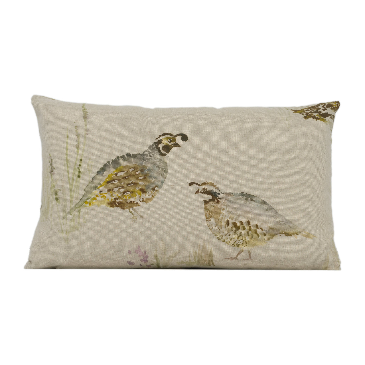 Voyage - Game Birds - Linen - Rustic Countryside Cushion Cover Handmade Throw Pillow Designer Home Décor