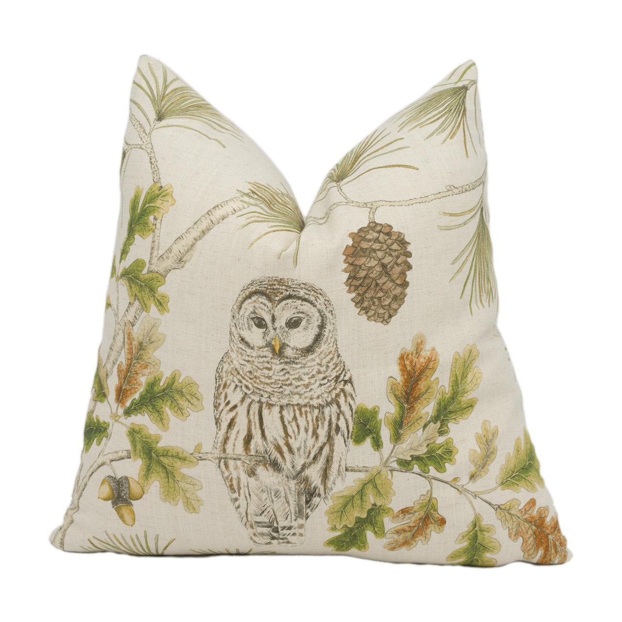 Sanderson - Owlswick - Briarwood - Natural Wildlife Owl Designer Cushion Cover Handmade Throw Pillow Luxury Home Decor