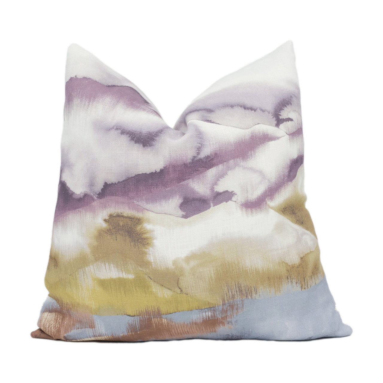 Harlequin - Kailani - Mandarin / Fig - Stunning Snowy Mountain Landscape Handmade Cushion Cover Throw Pillow Designer Home Décor