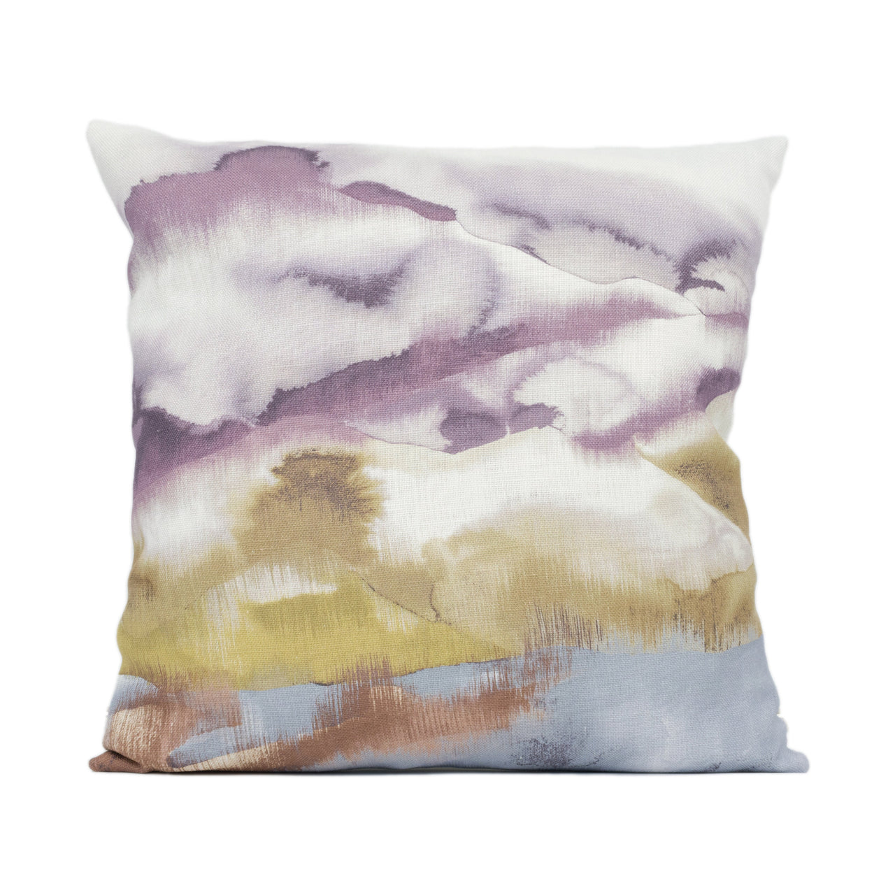 Harlequin - Kailani - Mandarin / Fig - Stunning Snowy Mountain Landscape Handmade Cushion Cover Throw Pillow Designer Home Décor