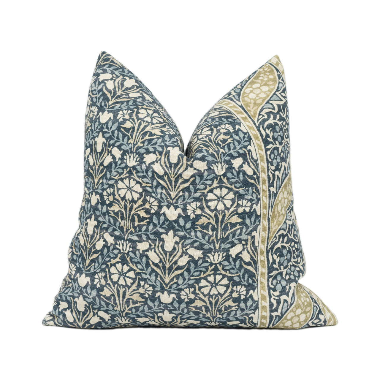 William Morris - Morris Bellflowers - Indigo / Slate - Classic English Floral Designer Cushion Cover Home Décor Throw Pillow