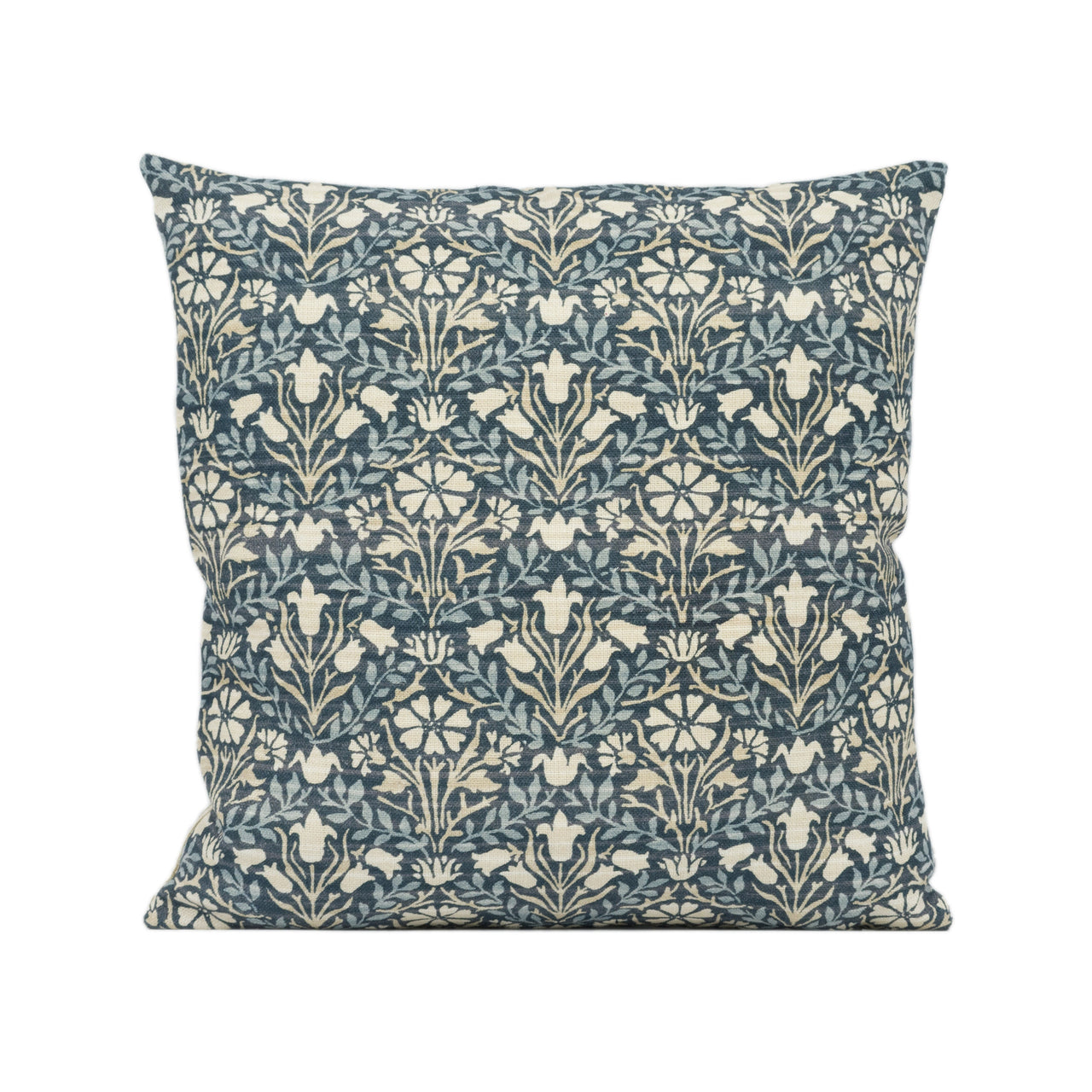 William Morris - Morris Bellflowers - Indigo / Slate - Classic English Floral Designer Cushion Cover Home Décor Throw Pillow