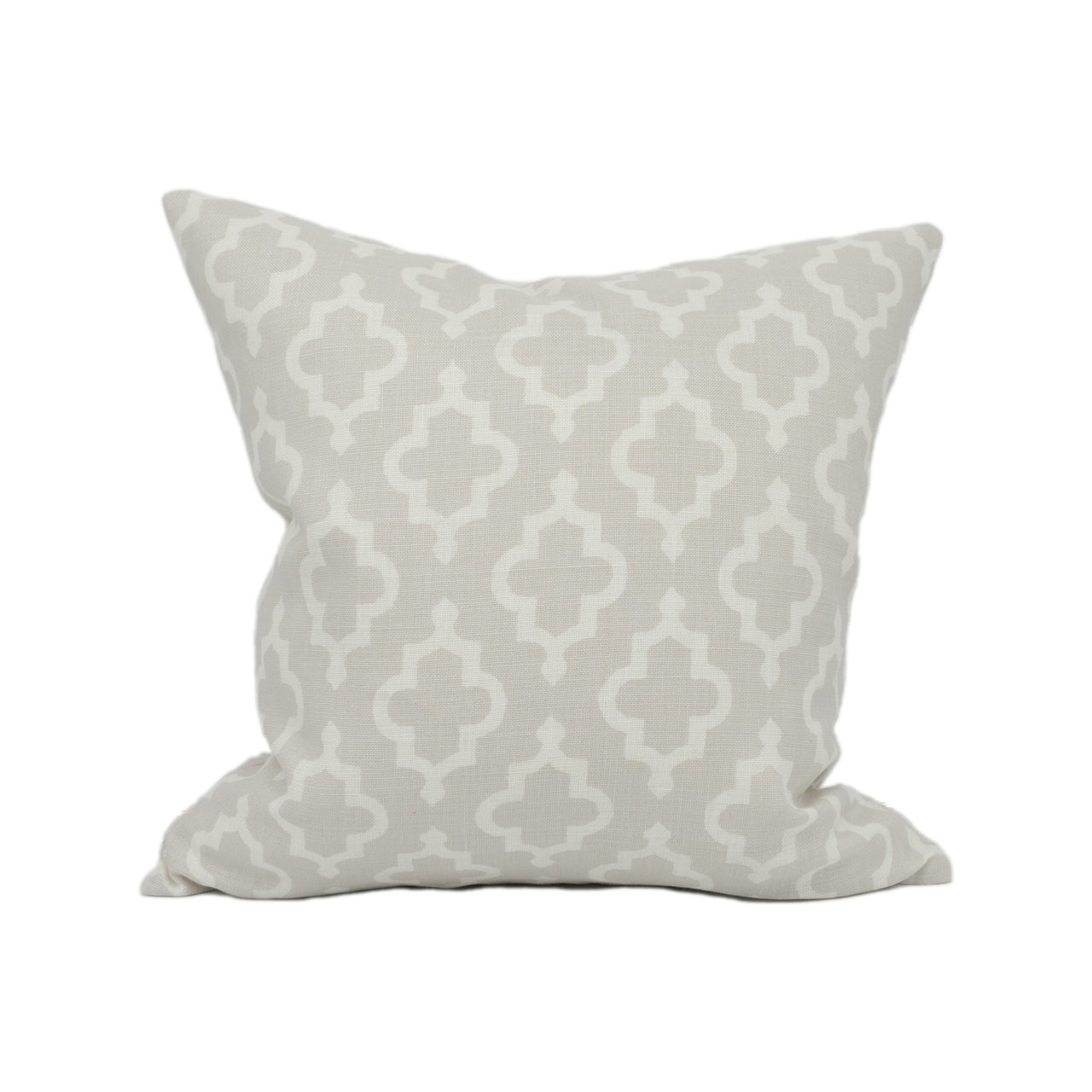 Schumacher - Jake - Soft Grey - Moroccan Inspired Geometric Cushion Cover Handmade Throw Pillow Designer Home Décor