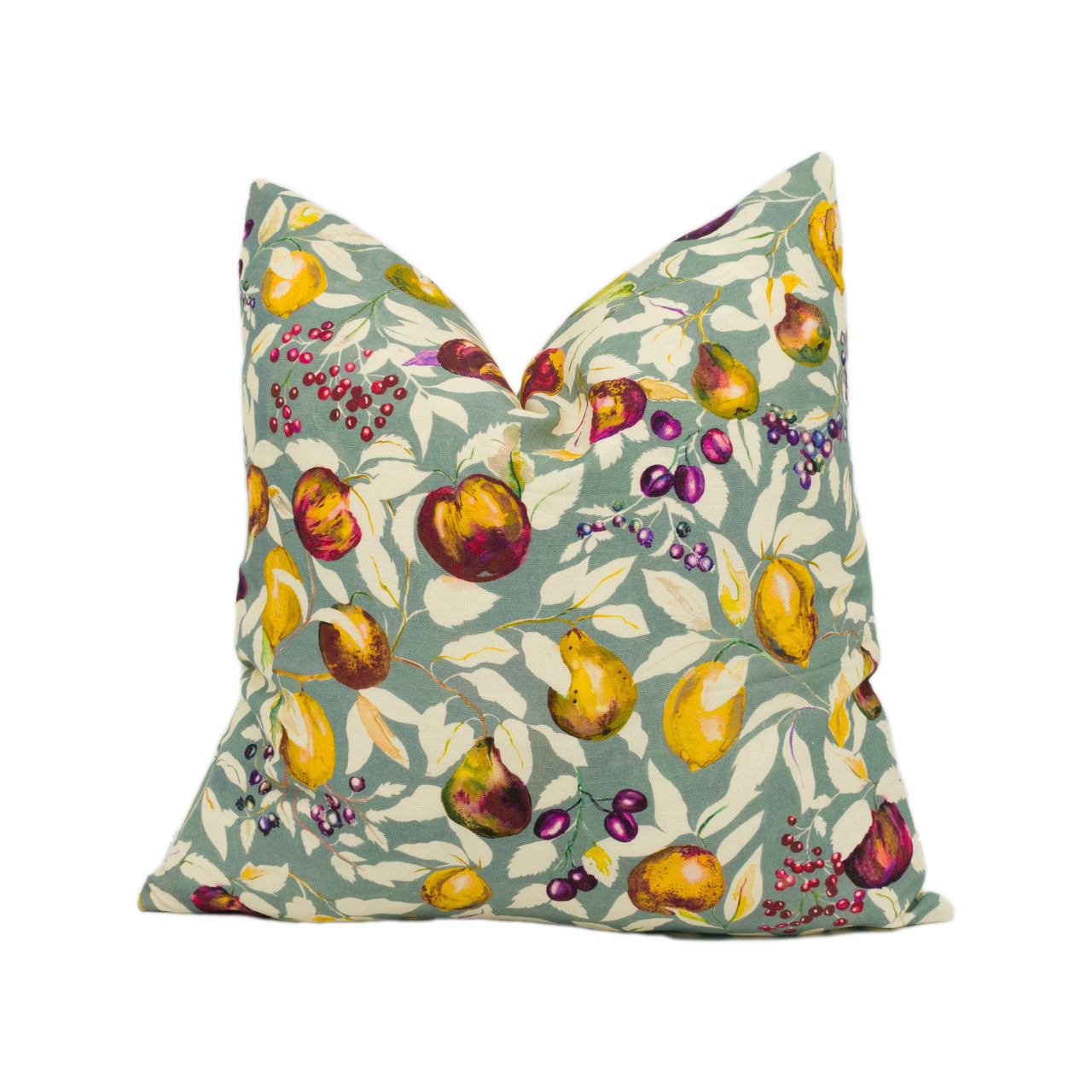 Liberty - Fruit Billett - Lemon Tree - Floral Fruit Tree Cushion Cover Handmade Throw Pillow Designer Home Décor