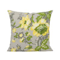 Thumbnail for Thibaut - Nemour - Grey - Modern Floral Bird Print Cushion Cover Handmade Throw Pillow Designer Home Décor