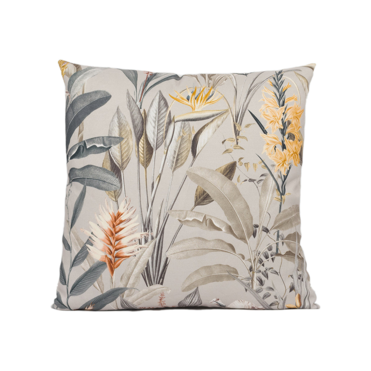 Iliv - Imbali - Ochre - Elegant Modern Floral Cushion Cover - Handmade Throw Pillow - Designer Home Décor