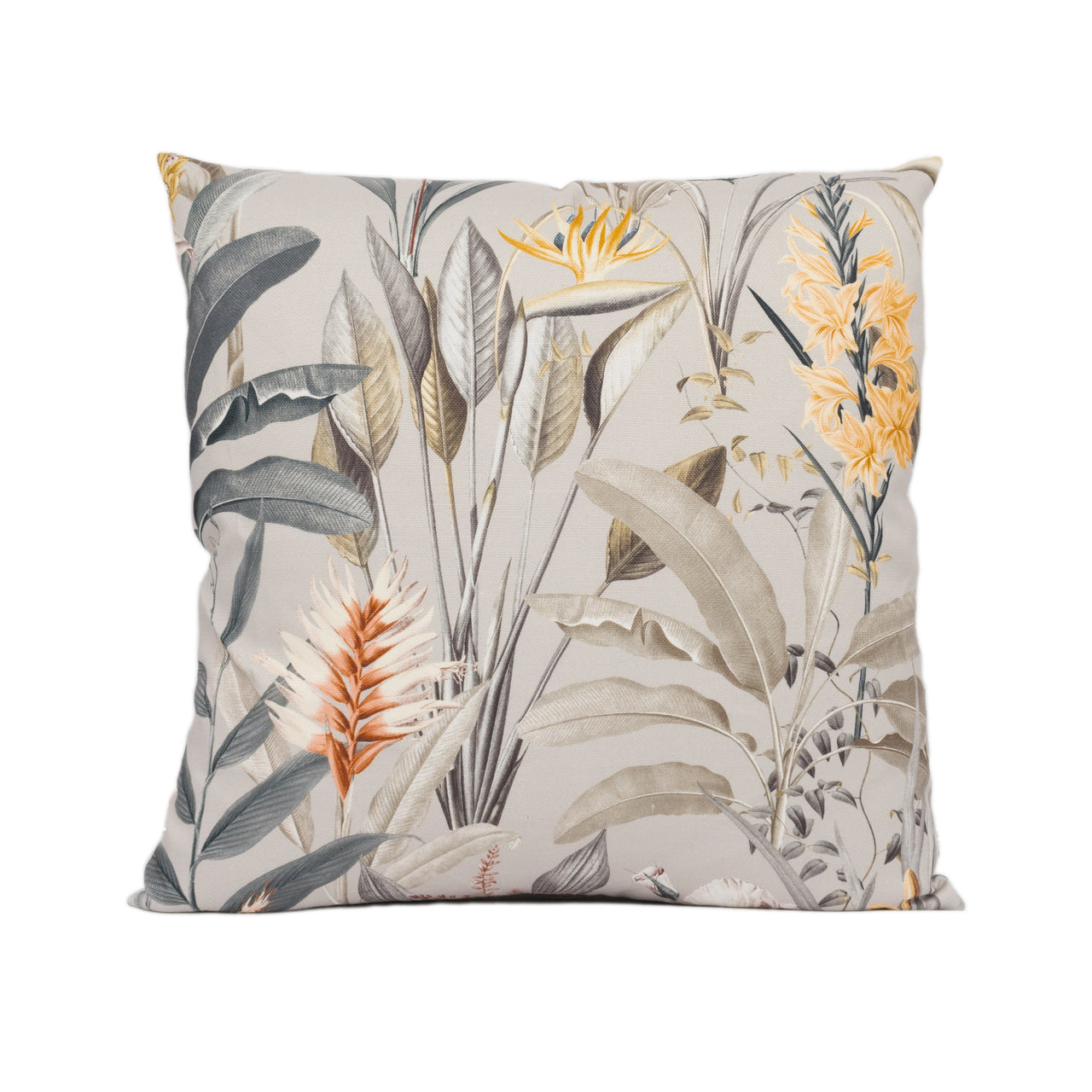 Iliv - Imbali - Ochre - Elegant Modern Floral Cushion Cover - Handmade Throw Pillow - Designer Home Décor