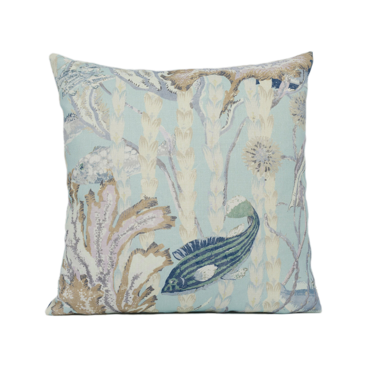 Cowtan & Tout - Maralago - Under The Sea Linen - Tropical Fish Cushion Cover - Handmade Throw Pillow - Designer Home Décor