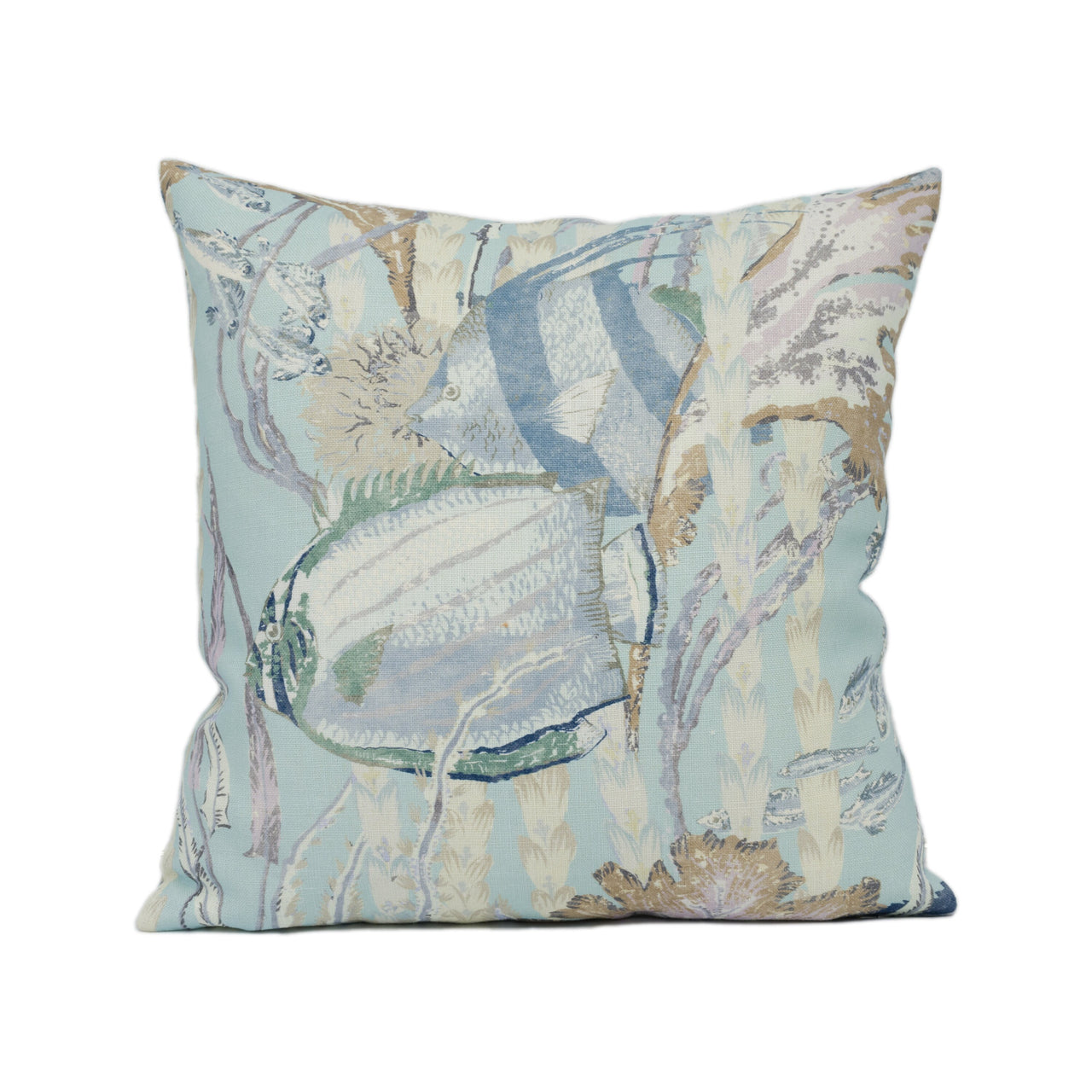 Cowtan & Tout - Maralago - Under The Sea Linen - Tropical Fish Cushion Cover - Handmade Throw Pillow - Designer Home Décor