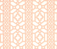 Thumbnail for Schumacher - Zanzibar Trellis - Coral - Elsie de Wolfe Inspired Designer Cushion Cover - Handmade Throw Pillow - Luxury Home Decor